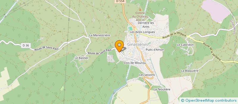 localisation de l'entreprise LES SALONS DU BASTIER à GINASSERVIS