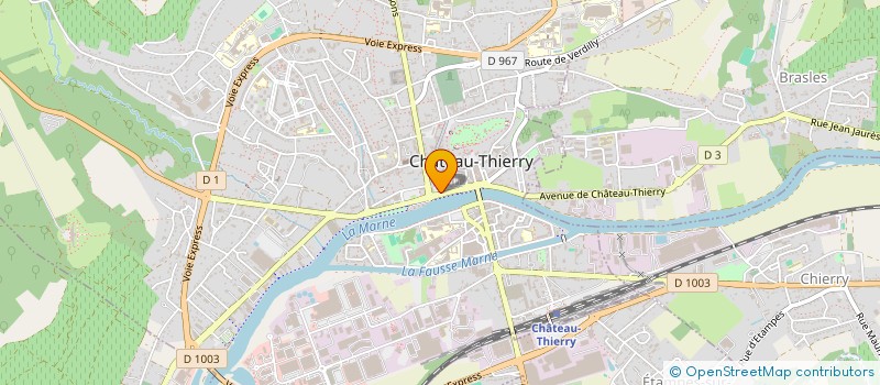 localisation de l'entreprise LES SALONS DU PALAIS à CHATEAU-THIERRY