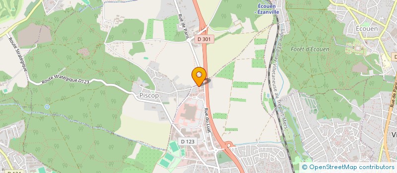 localisation de l'entreprise LES SALONS H à ST BRICE SOUS FORET
