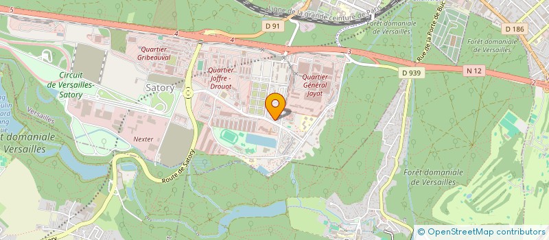 localisation de l'entreprise LES SALTIMBANQUES CELESTES  VERSAILLES