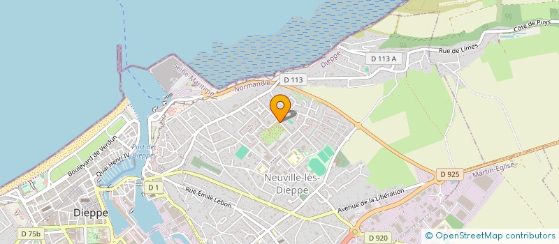 localisation de l'entreprise LES SALTIMBANQUES DE L IMPOSSIBLE à DIEPPE