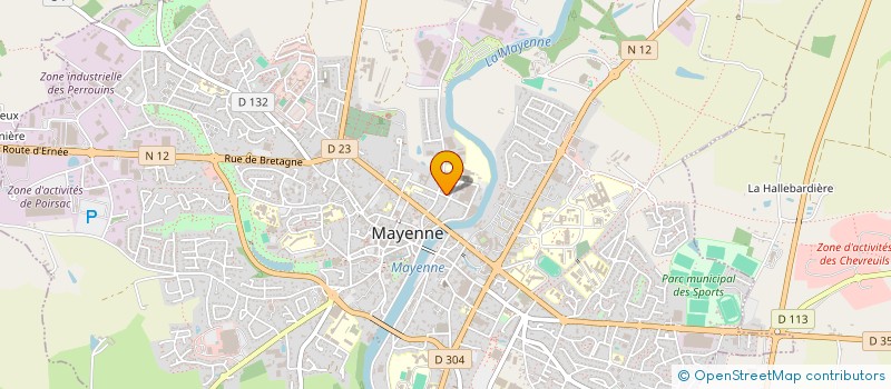 localisation de l'entreprise LES SALTIMBANQUES DU GRAND NORD  MAYENNE