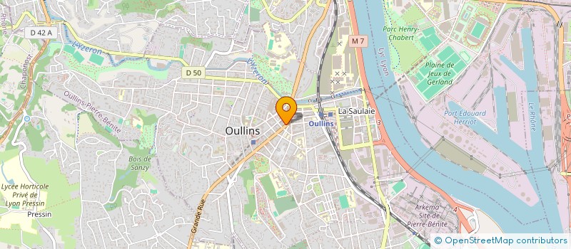 localisation de l'entreprise LES SAMOURAIS  OULLINS-PIERRE-BENITE