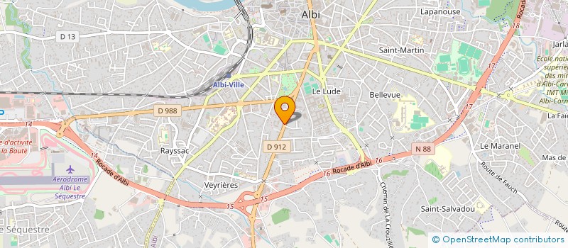 localisation de l'entreprise LES SANG MELE à ALBI