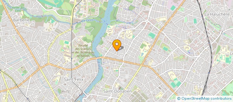 localisation de l'entreprise LES SANGLES DE L'OUEST à NANTES