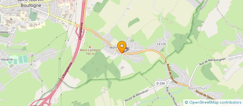 localisation de l'entreprise LES SANITAIRES RIGAIL à SAINT-MARTIN-BOULOGNE