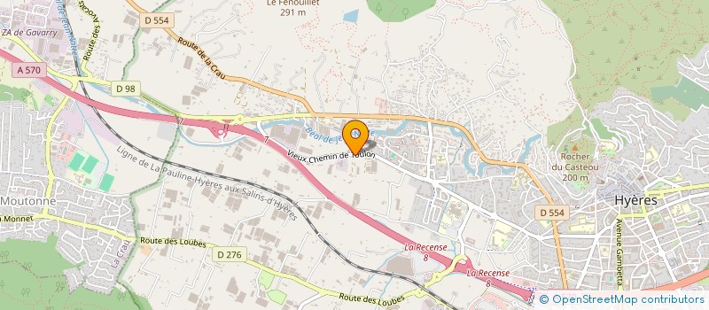 localisation de l'entreprise LES SANS COLLIERS DE PIERRE à HYERES