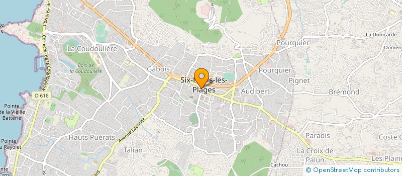 localisation de l'entreprise LES SANS SOUCIS BOULOMANES à SIX-FOURS-LES-PLAGES
