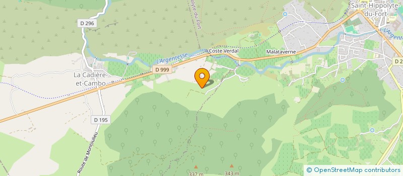 localisation de l'entreprise LES SANS VOIX D'EDEN  LA CADIERE-ET-CAMBO