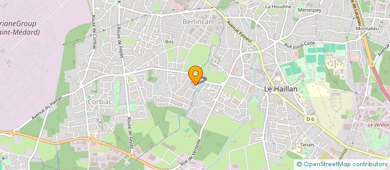 localisation de l'entreprise LES SANSRIEN  LE HAILLAN