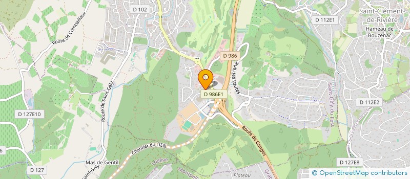 localisation de l'entreprise LES SANTOLINES  SAINT-GELY-DU-FESC