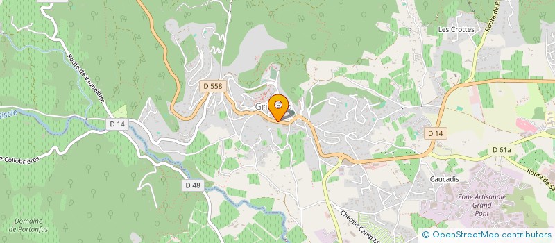 localisation de l'entreprise LES SANTONS à GRIMAUD