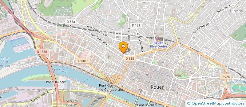 localisation de l'entreprise LES SAPHIRS COLORES à ROUEN