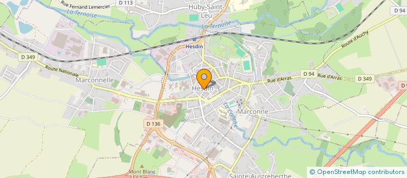 localisation de l'entreprise LES SAPHIRS D'HESDIN LA FORET  HESDIN-LA-FORET