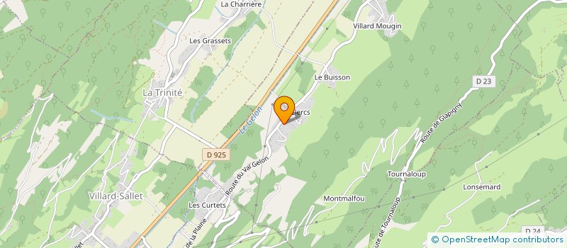 localisation de l'entreprise LES SAPINETTES  VILLARD-LEGER