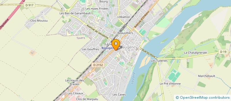 localisation de l'entreprise LES SAPINS  BEAUGENCY