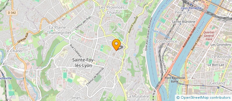 localisation de l'entreprise LES SAPINS  SAINTE-FOY-LES-LYON