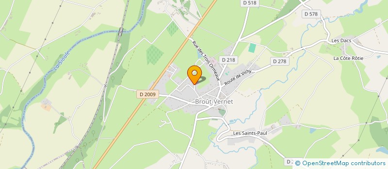 localisation de l'entreprise LES SAPINS à SAINT-DIDIER-LA-FORET