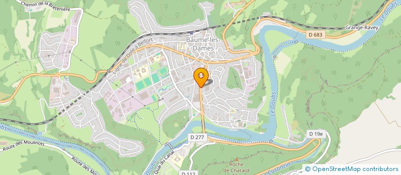 localisation de l'entreprise LES SAPINS  BAUME-LES-DAMES