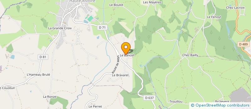 localisation de l'entreprise LES SAPINS  HAUTE-RIVOIRE