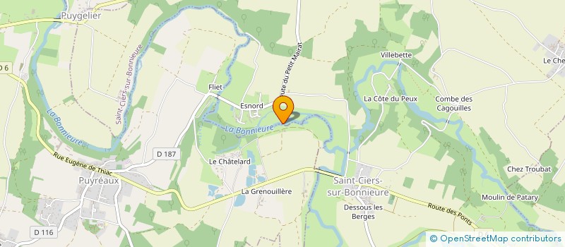 localisation de l'entreprise LES SAPINS à PUYREAUX