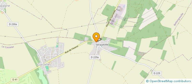 localisation de l'entreprise LES SAPINS  LE CASTELET