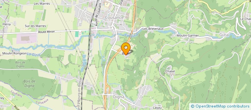 localisation de l'entreprise LES SAPINS DE BIAN à COUSANCE