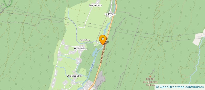 localisation de l'entreprise LES SAPINS DE CHARTREUSE  SAINT-THIBAUD-DE-COUZ