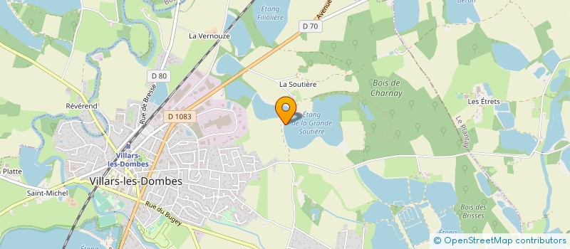 localisation de l'entreprise LES SARCELLES à AMBERIEUX-EN-DOMBES