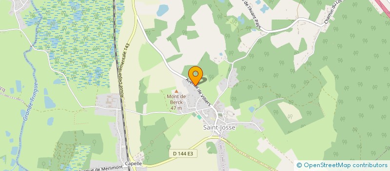 localisation de l'entreprise LES SARCELLES  SAINT-JOSSE