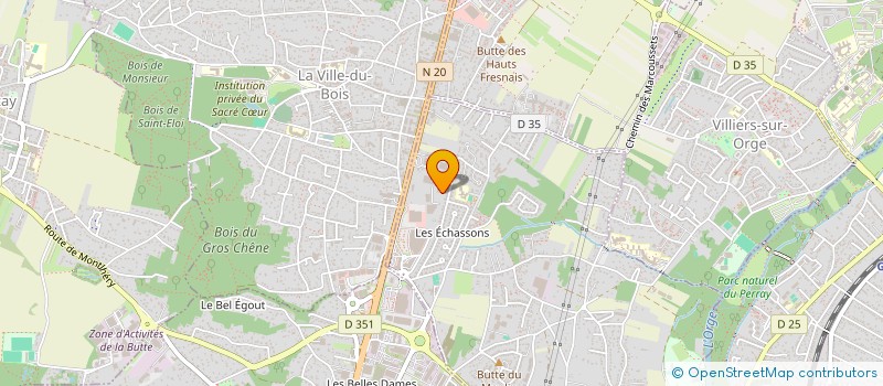 localisation de l'entreprise LES SARCELLES  LONGPONT-SUR-ORGE