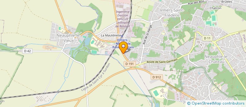 localisation de l'entreprise LES SARCELLES  VILLIERS-SAINT-FREDERIC