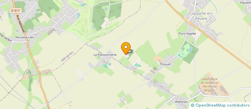 localisation de l'entreprise LES SARDINAUX  CAPPELLE-EN-PEVELE