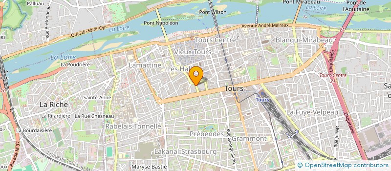 localisation de l'entreprise LES SARDINES A L'HUILE à TOURS