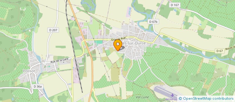 localisation de l'entreprise LES SARMENTS à CELLES-SUR-OURCE