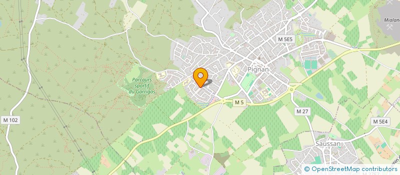 localisation de l'entreprise LES SARMENTS à PIGNAN