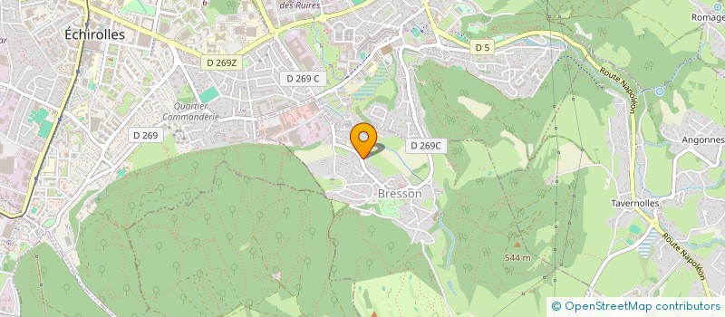 localisation de l'entreprise LES SARMENTS  BRESSON