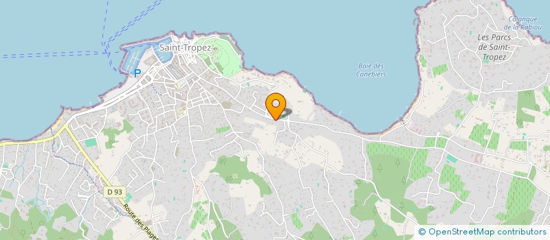 localisation de l'entreprise LES SARMENTS à SAINT-TROPEZ