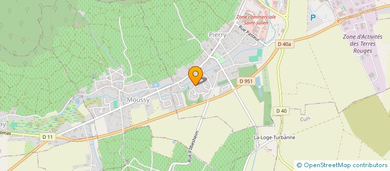 localisation de l'entreprise LES SARMENTS ARGENTES DE PIERRY  PIERRY