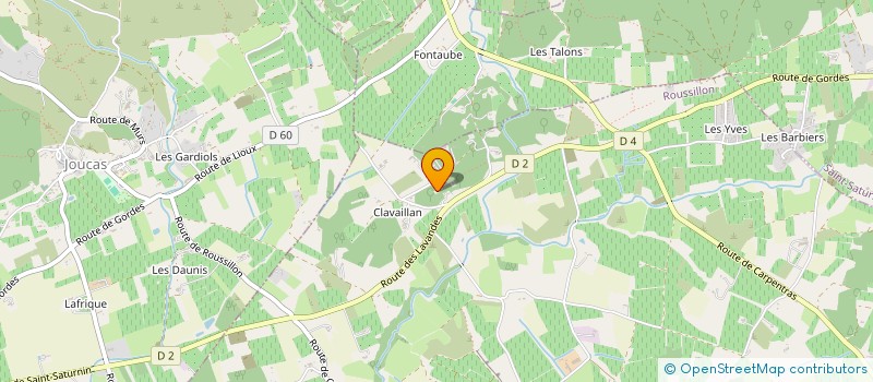 localisation de l'entreprise LES SARRIERES  LIOUX