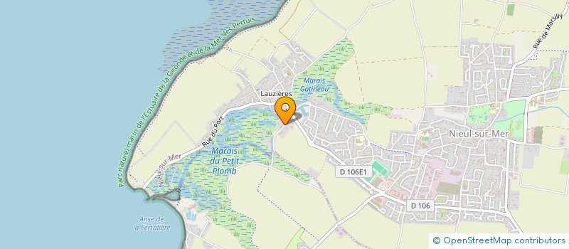 localisation de l'entreprise LES SARTIERES  L HOUMEAU