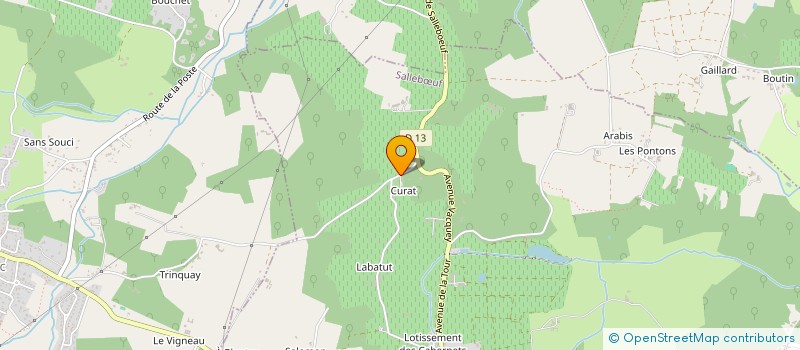 localisation de l'entreprise LES SATELLITES  SALLEBUF