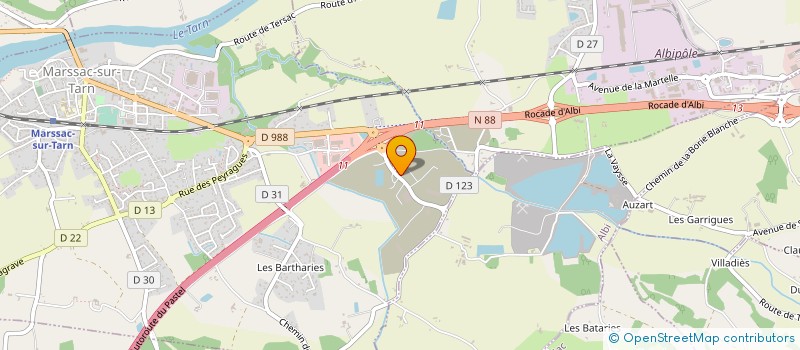 localisation de l'entreprise LES SAUCES MORIN à MARSSAC-SUR-TARN
