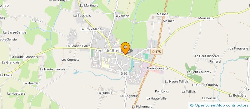 localisation de l'entreprise LES SAUDRAIS  SENS-DE-BRETAGNE