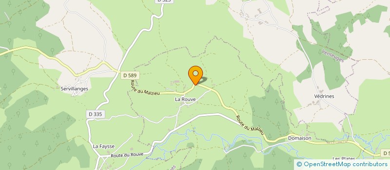 localisation de l'entreprise LES SAUGAINS à SAUGUES