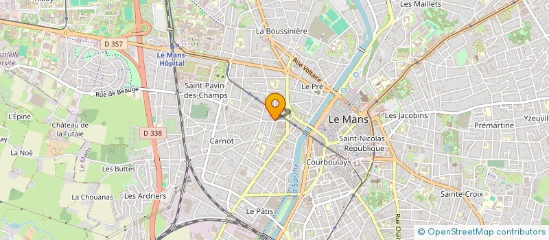 localisation de l'entreprise LES SAUGES à LE MANS