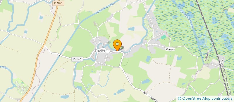 localisation de l'entreprise LES SAULES à FAVIERES