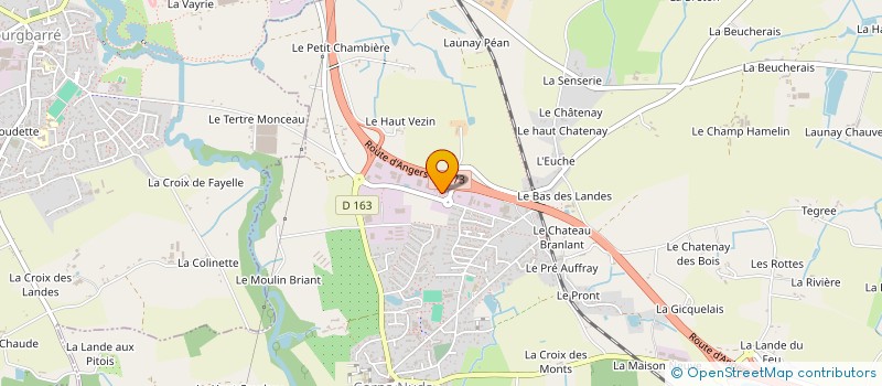 localisation de l'entreprise LES SAULES à CORPS-NUDS