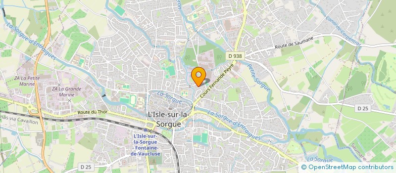 localisation de l'entreprise LES SAULES  L'ISLE-SUR-LA-SORGUE