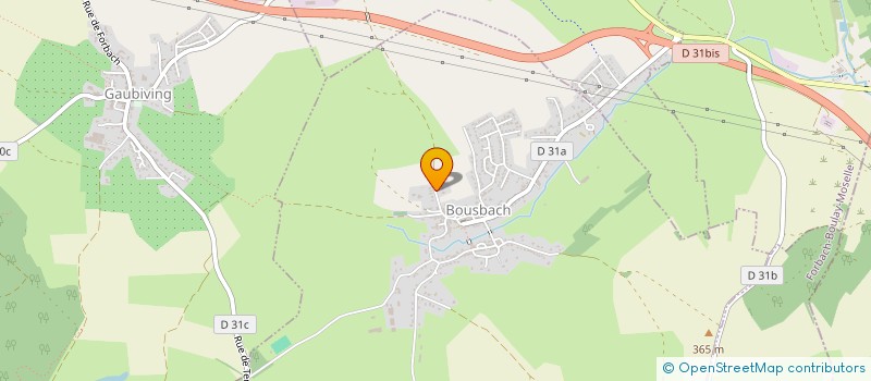 localisation de l'entreprise LES SAULES  BOUSBACH